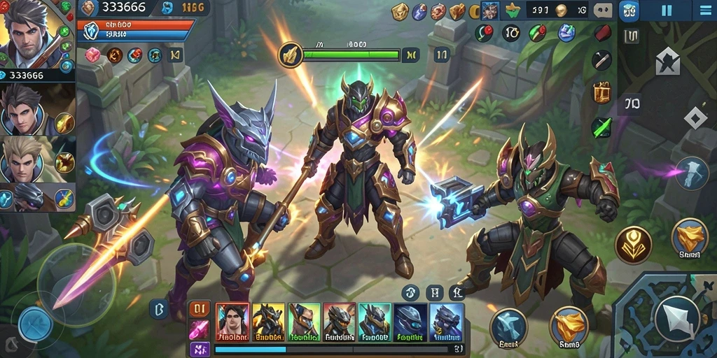 Tampilan menarik dari gameplay SLG dalam 333666.