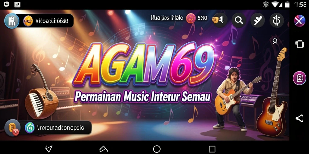 Tampilan gameplay AGAM69 menyajikan pengalaman musik yang interaktif dan menyenangkan.