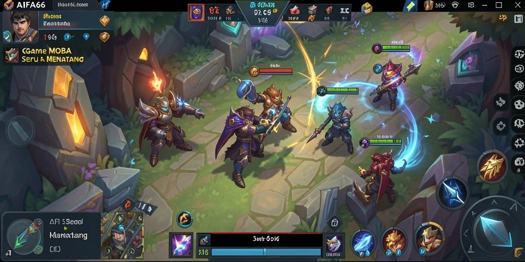Screenshot gameplay AIFA66 dengan aksi seru dan strategi tim.