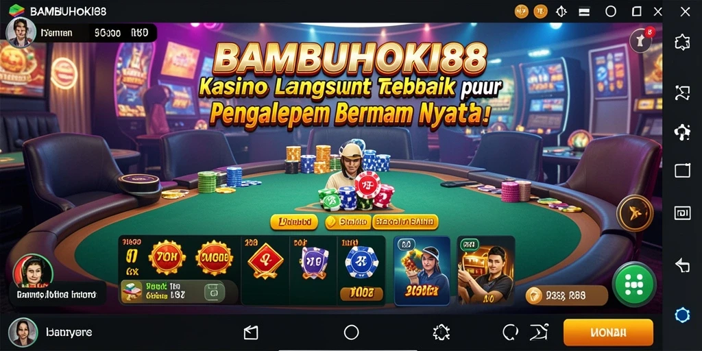 Screenshot BAMBUHOKI88 menampilkan aksi permainan kasino langsung yang menegangkan.