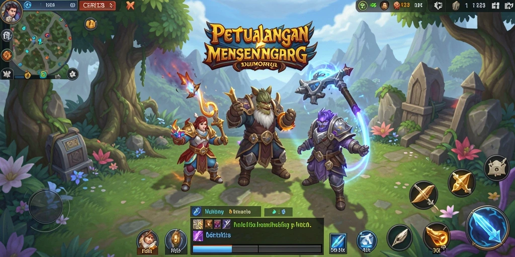 Gameplay CERI123 yang menegangkan dan menakjubkan dalam petualangan MMORPG.