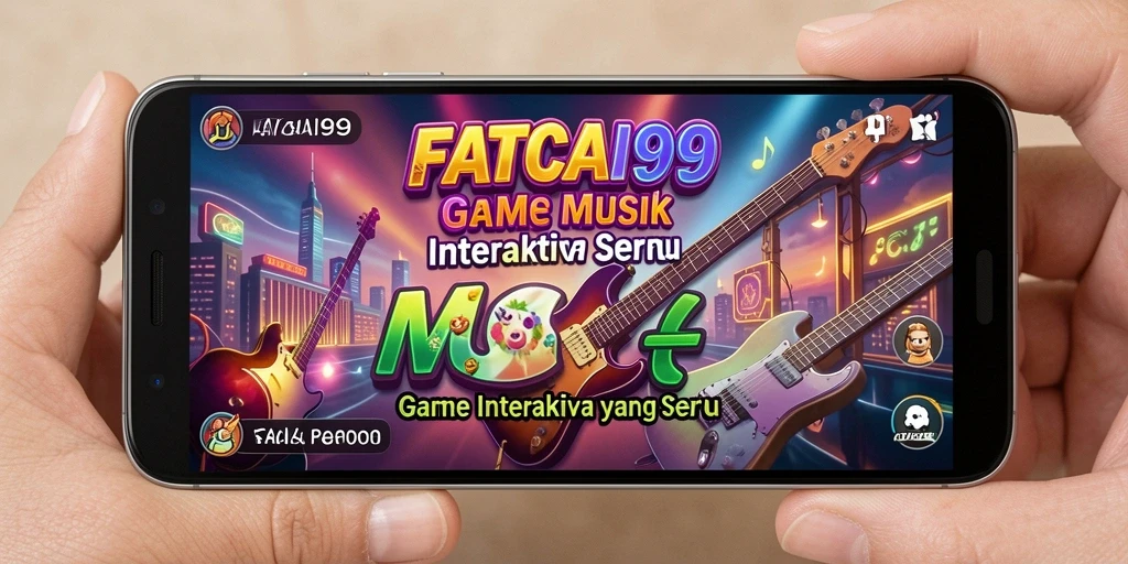 Screenshot gameplay seru FATCAI99 dengan interaksi musik.