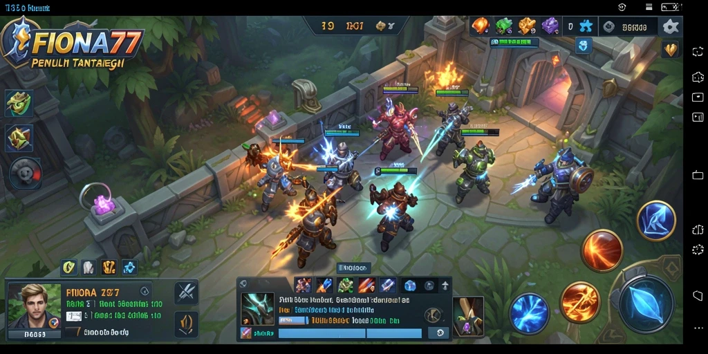 Tangkapan layar gameplay FIONA77 yang menunjukkan aksi strategi mendebarkan.