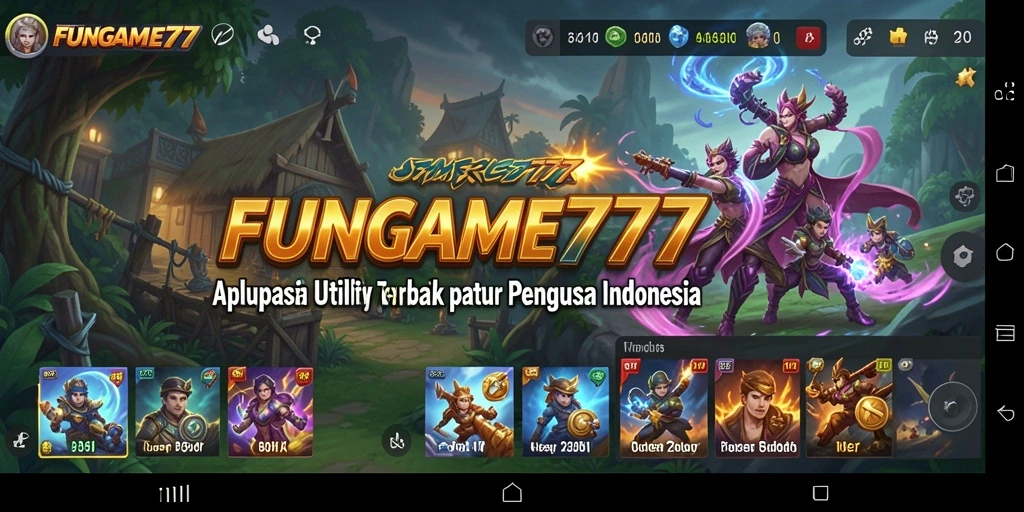 Tangkapan layar FUNGAME777 menampilkan antarmuka pengguna aplikasi Utility yang intuitif.