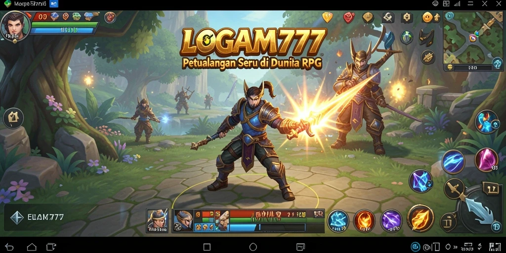 Tampilan gameplay LOGAM777 yang menakjubkan dan imersif.