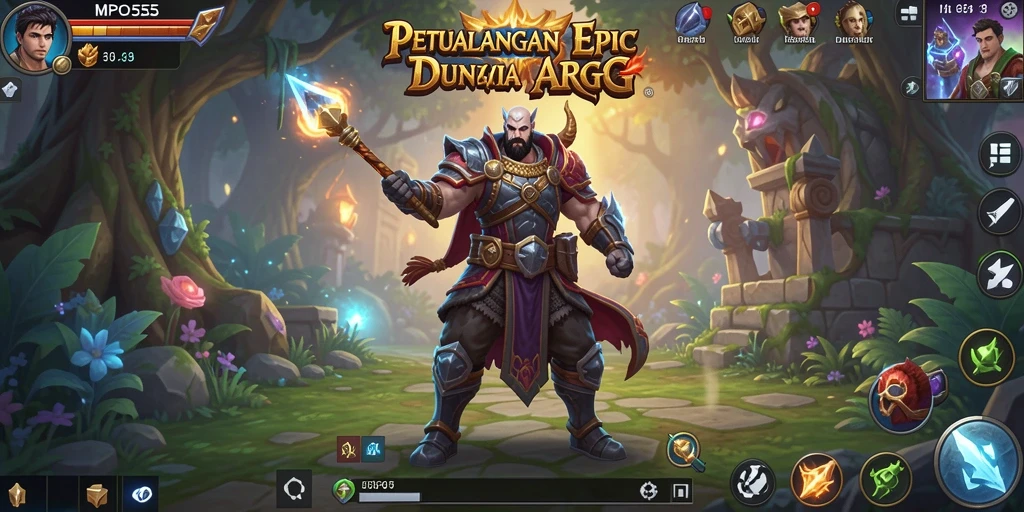 Gameplay <strong>MPO555</strong> yang mendebarkan dalam pertempuran ARPG.