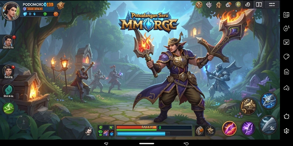 Tampilan gameplay seru dan grafis menakjubkan di PODOMORO138.