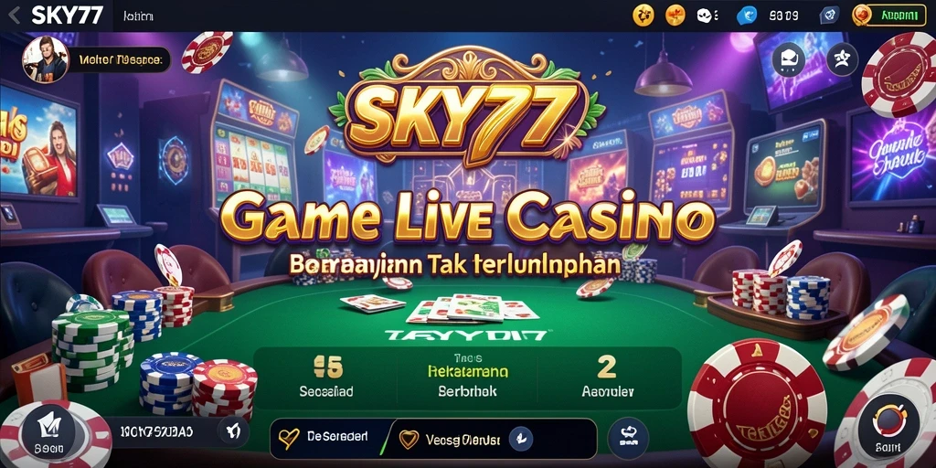 Tampilan gameplay menarik di <strong>SKY77</strong> dengan dealer profesional.